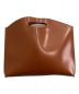 PELULU.TOKYO (ペルル トウキョウ) Flat minimal leather bag ブラウン：6000円