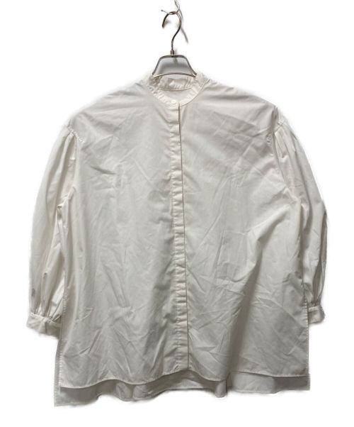 LE PHIL（ル フィル）LE PHIL (ル フィル) ライトタイプライターギャザーブラウス ホワイト サイズ:Freeの古着・服飾アイテム