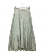 SLOBE IENA Fi.mスローブイエナ フィム）の古着「シルク風ワッシャーサテンスカート」｜グリーン