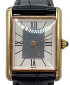Cartierカルティエ）の古着「腕時計 マストタンクヴェルメイユ」｜ホワイト×グレー