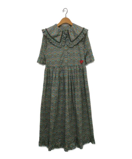 Horror Vacui（ホラー ヴァキュイ）HORROR VACUI (ホラー ヴァキュイ) MARTHA dress グリーン サイズ:Sの古着・服飾アイテム
