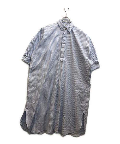 45R（フォーティーファイブアール）45R (フォーティーファイブアール) スーピマオックスのビッグシャツドレス サイズ:表記無し（実寸のご確認をお願い致します）の古着・服飾アイテム