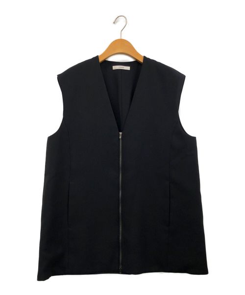 LOHEN（ローヘン）LOHEN (ローヘン) バックタックショートジレ ブラック サイズ:Fの古着・服飾アイテム