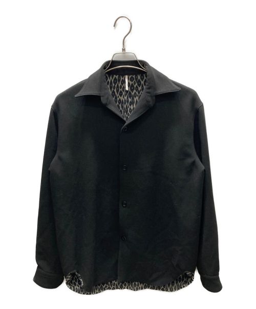 m's braque（エムズブラック）M'S BRAQUE (エムズブラック) レオパードシャツジャケット ブラック サイズ:不明の古着・服飾アイテム