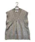 LE CIEL BLEUルシェルブルー）の古着「Nep Yarn Knit Vest」｜グレー