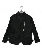 BLACK COMME des GARCONS）の古着「Hooded Pinstripe Blazer」｜ブラック