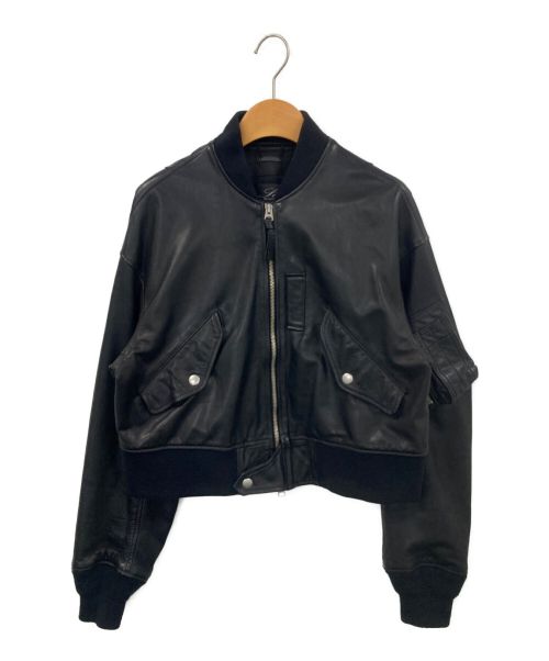 sisii（シシ）sisii (シシ) レザーフライトジャケット ブラック サイズ:無しの古着・服飾アイテム