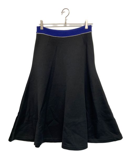 MARNI（マルニ）MARNI (マルニ) ニットウエストフレアスカート ブラック×ブルー サイズ:SIZE 42の古着・服飾アイテム