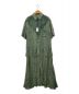 TOGA ARCHIVES（トーガアーカイブス）の古着「メッシュマーブルプリントシャツドレス」｜グリーン