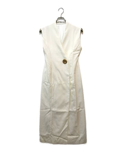 Snidel（スナイデル）Snidel (スナイデル) ボタンナローワンピース ホワイト 未使用品の古着・服飾アイテム