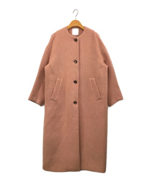 CLANE（クラネ）CLANE (クラネ) カラーレスウールコクーンコート ピンク サイズ:2の古着・服飾アイテム