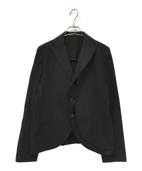 yohji yamamoto+noir（ヨウジヤマモトプリュスノアール）yohji yamamoto+noir (ヨウジヤマモトプリュスノアール) デザイン3Bジャケット ブラック サイズ:2の古着・服飾アイテム