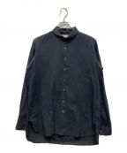 SUZUKI TAKAYUKIスズキタカユキ）の古着「one-piece shawl-collar shirt」｜ブラック