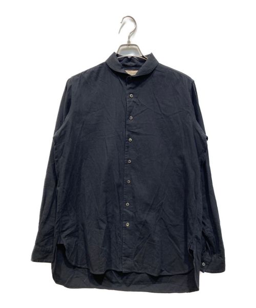 SUZUKI TAKAYUKI（スズキタカユキ）SUZUKI TAKAYUKI (スズキタカユキ) one-piece shawl-collar shirt ブラック サイズ:1の古着・服飾アイテム