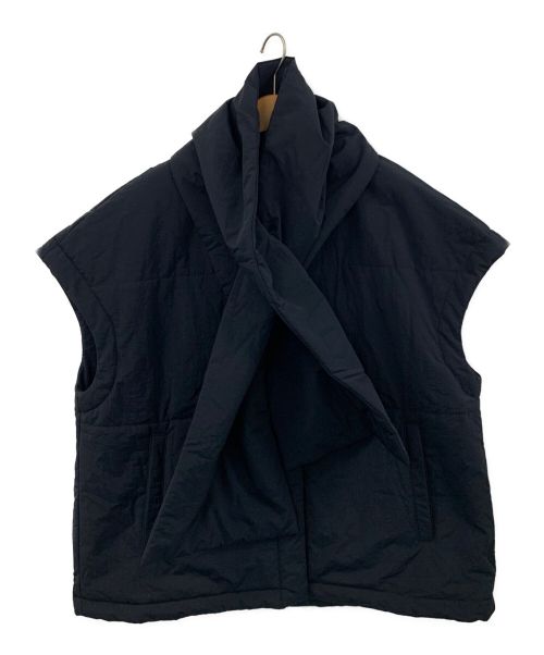 #Newans（ハッシュニュアンス）#Newans (ハッシュニュアンス) ビックスクエア中綿ベスト ブラック サイズ:1の古着・服飾アイテム