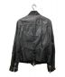 GIORGIO BRATO (ジョルジョブラッド) シワ加工レザージャケット ブラック サイズ:48：12800円