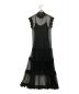 DOUBLE STANDARD CLOTHING (ダブルスタンダードクロージング) チュールレイヤードワンピース ブラック サイズ:36：5800円