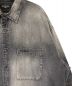 中古・古着 BALENCIAGA (バレンシアガ) Distressed Denim Overshirt ブラック サイズ:XS：89800円