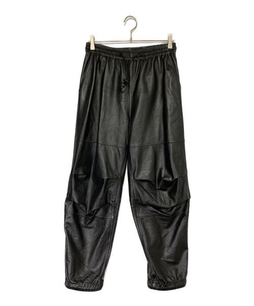 ALEXANDER WANG（アレキサンダーワング）ALEXANDER WANG (アレキサンダーワン) Baggy Leather Joggers ブラック サイズ:Sの古着・服飾アイテム