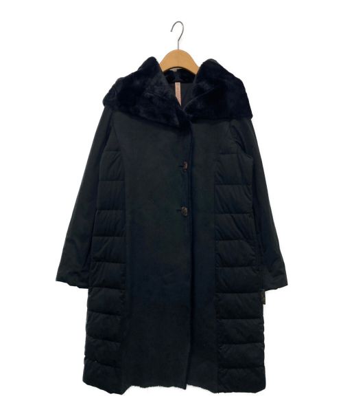 YOSOOU（ヨソオウ）YOSOOU (ヨソオウ) Fake Mouton Long Coat ブラック サイズ:3の古着・服飾アイテム