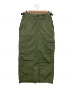 CIOTAシオタ）の古着「Cargo Maxi Skirt」｜カーキ