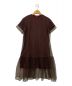 AKIRA NAKA（アキラナカ）の古着「Layer organza dress」｜ブラウン