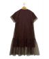 AKIRA NAKA (アキラナカ) Layer organza dress ブラウン サイズ:1：11800円