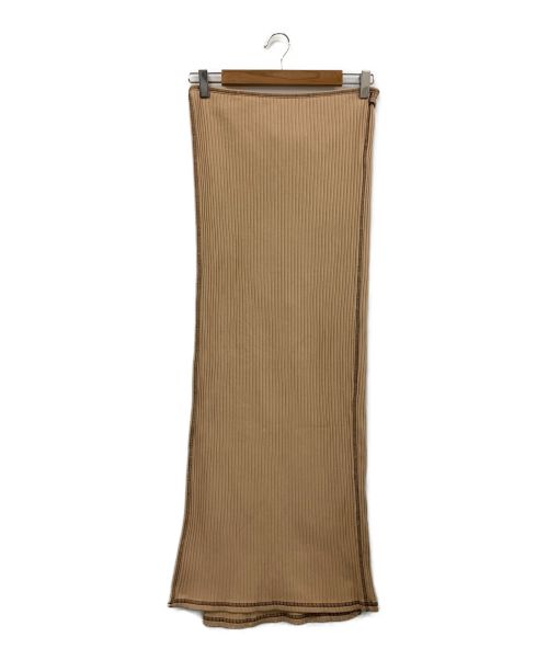 BASERANGE（ベースレンジ）BASERANGE (ベースレンジ) ラップスカート ベージュ サイズ:Sの古着・服飾アイテム