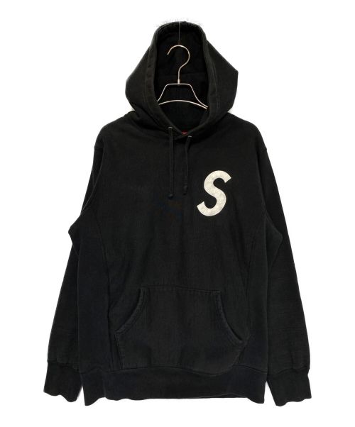 SUPREME（シュプリーム）SUPREME (シュプリーム) S Logo Split Hooded Sweatshirt ブラック サイズ:Mの古着・服飾アイテム