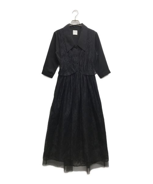 Ameri（アメリ）Ameri (アメリ) ANTIQUE LACE DRESS ブラック サイズ:実寸サイズをご参照下さいの古着・服飾アイテム