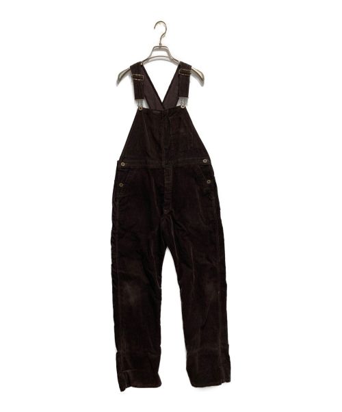 LENO&CO（リノアンドコー）LENO&CO (リノアンドコー) コーデュロイオーバーオール ブラウン サイズ:１の古着・服飾アイテム