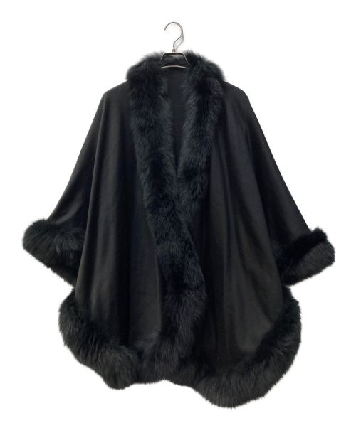USED（ユーズド）USED (ユーズド) カシミヤケープ ブラック サイズ:表記なしの古着・服飾アイテム