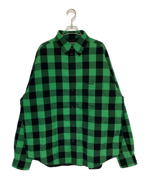 BALENCIAGA（バレンシアガ）BALENCIAGA (バレンシアガ) シャツジャケット グリーン サイズ:44の古着・服飾アイテム