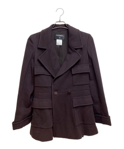 CHANEL（シャネル）CHANEL (シャネル) カシミヤミドルコート ブラウン サイズ:34の古着・服飾アイテム