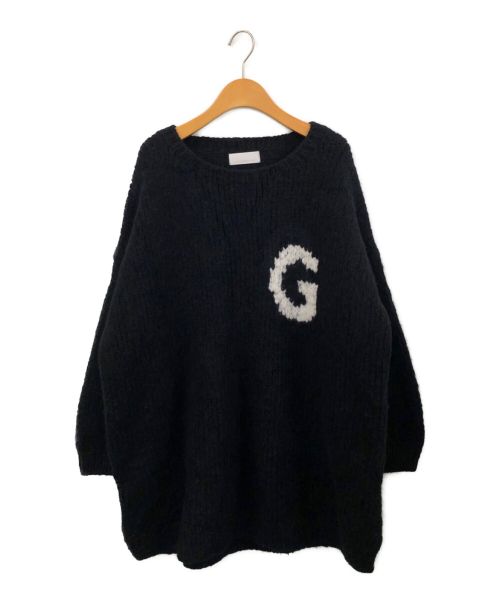 GALLARDA GALANTE（ガリャルダガランテ）GALLARDA GALANTE (ガリャルダガランテ) インターシャロゴニット ブラック サイズ:Fの古着・服飾アイテム