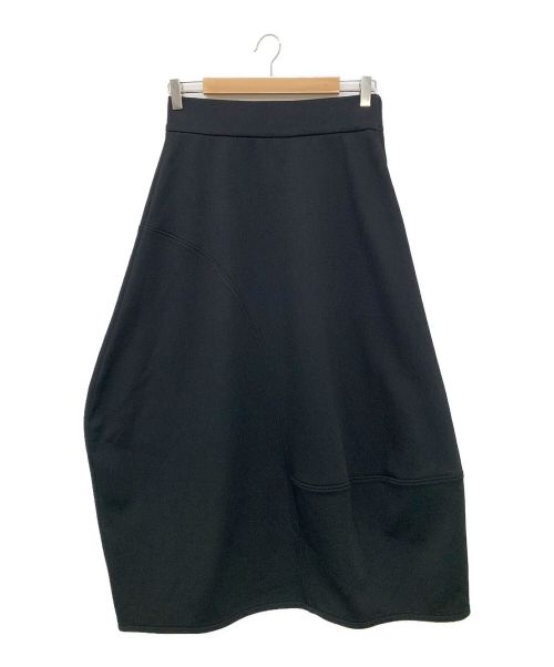 #Newans（ハッシュニュアンス）#Newans (ハッシュニュアンス) ラウンドステッチスカート ブラック サイズ:1の古着・服飾アイテム
