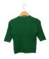 Mame Kurogouchi (マメクロゴウチ) Geometric Ribbed Knitted Top グリーン サイズ:2：9800円