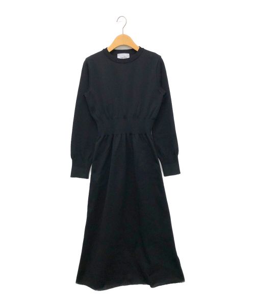 Audire（アウディーレ）Audire (アウディーレ) Elastic knit dress ブラック サイズ:Mの古着・服飾アイテム