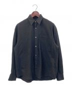 LOOPEルーペ）の古着「ブラッシュドツイステッドツイルシャツ」｜ダークグレー