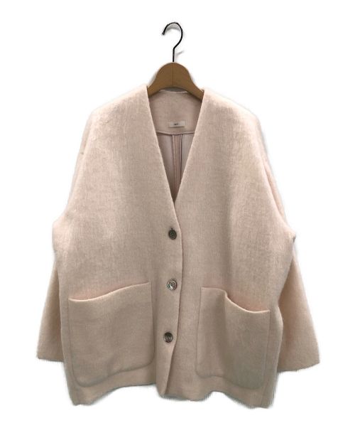 YORI（ヨリ）yori (ヨリ) ウールモヘアシャギージャケット ピンク サイズ:Fの古着・服飾アイテム