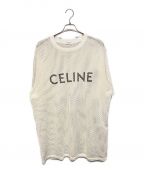 CELINEセリーヌ）の古着「22SS オーバーサイズTシャツ / コットンメッシュ エクリュ」｜ホワイト