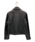 MUVEIL (ミュベール) レザーライダースジャケット ブラック サイズ:36：22000円