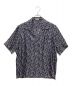 DIOR HOMME（ディオール オム）の古着「パールオブリークロゴ総柄半袖シャツ」｜ネイビー