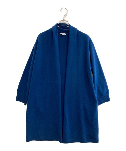 自由区（ジユウク）自由区 (ジユウク) ソフトウールハイゲージ コーディガン ブルー サイズ:32の古着・服飾アイテム