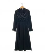HER LIP TOハーリップトゥ）の古着「Modern Classic Ruffled Dress」｜ブラック