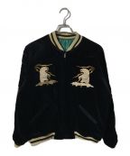 東洋エンタープライズトウヨウエンタープライズ）の古着「Late 1950s Style Velveteen Souvenir Jacket」｜ブラック