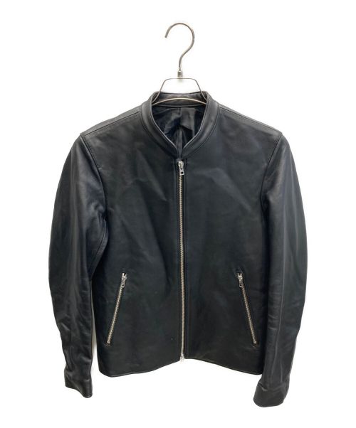LIDnM（リドム）LIDnM (リドム) ラムレザーシングルライダースジャケット ブラック サイズ:Sの古着・服飾アイテム
