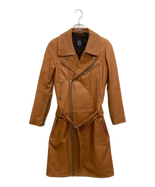 LIMI feu（リミフゥ）LIMI feu (リミフゥ) ロングライダースジャケット ブラウン サイズ:XSの古着・服飾アイテム