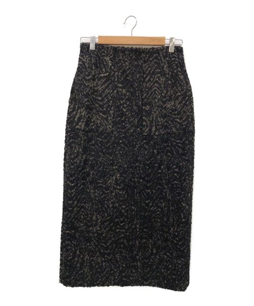 UNITED ARROWS（ユナイテッドアローズ）UNITED ARROWS (ユナイテッドアローズ) ジャカード ポケット タイトスカート ブラック サイズ:38の古着・服飾アイテム