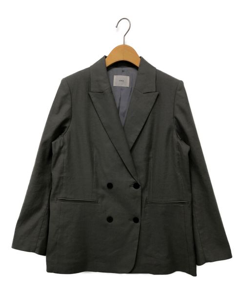 IENA（イエナ）IENA (イエナ) LINEN COTTONストレッチジャケット グレー サイズ:36の古着・服飾アイテム
